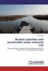 Human activities and sustainable water resource use