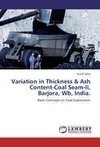 Variation in Thickness & Ash Content-Coal Seam-Ii, Barjora, Wb, India.