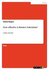 How effective is Russion Federalism?