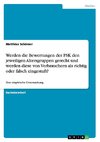 Werden die Bewertungen der FSK den jeweiligen Altersgruppen gerecht und werden diese von Verbrauchern als richtig oder falsch eingestuft?