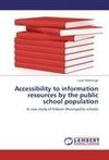 Accessibility to information resources by the public school population