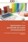 Optimisation d'un portefeuille de projets d'investissements