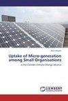 Uptake of Micro-generation among Small Organisations