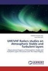 UHF/VHF Radars studies on Atmospheric Stable and Turbulent layers