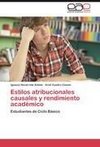 Estilos atribucionales causales y rendimiento académico