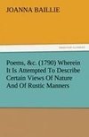 Poems, &c. (1790) Wherein It Is Attempted To Describe Certain Views Of Nature And Of Rustic Manners, And Also, To Point Out, In Some Instances, The Different Influence Which The Same Circumstances Produce On Different Characters
