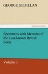 Specimens with Memoirs of the Less-known British Poets, Volume 3