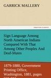 Sign Language Among North American Indians Compared With That Among Other Peoples And Deaf-Mutes First Annual Report of the Bureau of Ethnology to the Secretary of the Smithsonian Institution, 1879-1880, Government Printing Office, Washington, 1881, pages 263-552