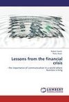 Lessons from the financial crisis