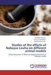 Studies of the effects of Nabayas Louha on different animal models