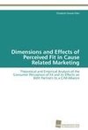 Dimensions and Effects of Perceived Fit in Cause Related Marketing