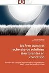 No Free Lunch et recherche de solutions structurantes en coloration