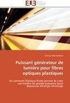 Puissant générateur de lumière pour fibres optiques plastiques