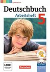Deutschbuch 5. Schuljahr. Arbeitsheft mit Lösungen und Übungs-CD-ROM. Gymnasium Allgemeine Ausgabe