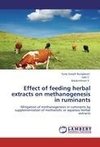 Effect of feeding  herbal extracts on methanogenesis in ruminants