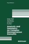 Analysis and Geometry on Complex Homogeneous Domains