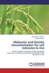 Molecular and Genetic characterization for salt tolerance in rice