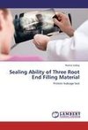 Sealing Ability of Three Root End Filling Material