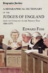 Biographia Juridica. A Biographical Dictionary of the Judges of England From the Conquest to the Present Time 1066-1870