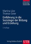 Einführung in die Soziologie der Bildung und Erziehung