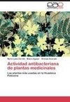 Actividad antibacteriana de plantas medicinales