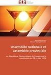 Assemblée nationale et assemblée provinciale