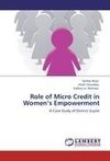 Role of Micro Credit in Women's Empowerment