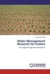 Water Management Research for Cotton