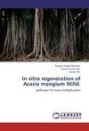 In vitro regeneration of Acacia mangium Willd.