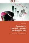 Persistance   des Performances  des Hedge Funds