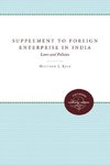 Supplement to Foreign Enterprise in India