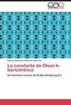 La constante de Olson k-baricéntrica