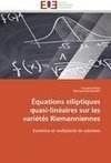 Équations elliptiques quasi-linéaires sur les variétés Riemanniennes