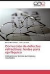 Corrección de defectos refractivos: lentes para ojo fáquico