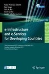 e-Infrastructure and e-Services for Developing Countries