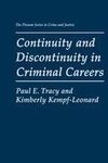 Continuity and Discontinuity in Criminal Careers