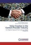 Value Creation in the Content Provider Industry