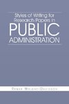 Styles of Writing for Research Papers in Public Administration