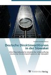 Deutsche Direktinvestitionen in der Slowakei