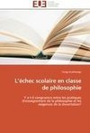 L'échec scolaire en classe de philosophie