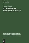 Studien zur Priesterschrift