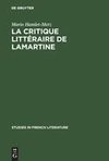 La critique littéraire de Lamartine