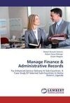 Manage Finance & Administrative Records