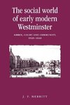 Merritt, J: social world of early modern Westminster