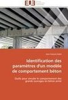 Identification des paramètres d'un modèle de comportement béton