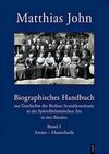 Biographisches Handbuch zur Geschichte der Berliner Sozialdemokratie in der Spätwilhelminischen Ära in drei Bänden / Biographisches Handbuch zur Geschichte der Berliner Sozialdemokratie in der Spätwilhelminischen Ära