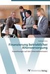 Finanzierung betrieblicher Altersversorgung