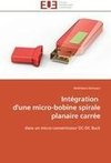 Intégration   d'une micro-bobine spirale planaire carrée