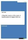 A Linguistic Analysis of Strategies of Argumentation in English Print Ads