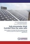 Sub-micrometer thick CuInSe2 films for solar cells